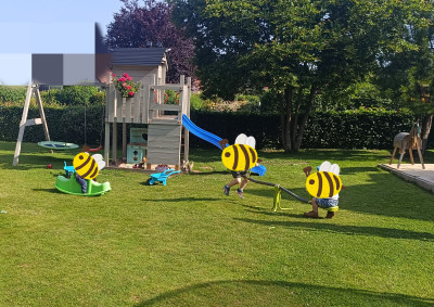 Der Garten lädt zum Toben ein